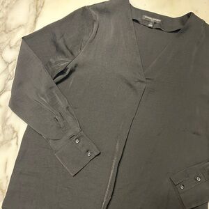 Banana Republic black satin Blouse